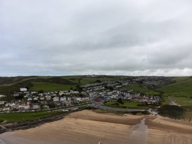 Woolacombe Sahili Havacılık Devon İngiltere 