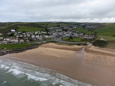 Woolacombe Sahili Havacılık Devon İngiltere 