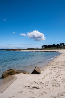 Scilly Cornwall İngiltere 'deki St. Martin Sahili. 