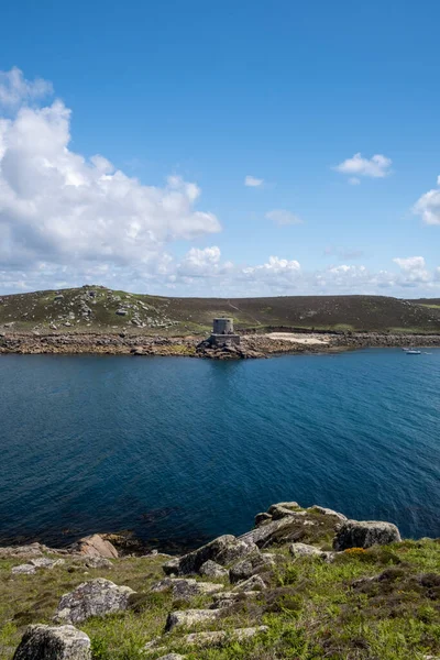 Guardando Verso Cromwell Castello Cornwall Inghilterra Isole Scilly Guardando Verso — Foto Stock