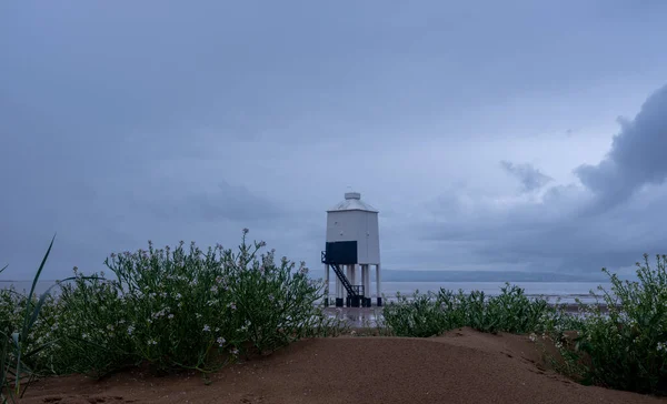 Burnham Sul Faro Del Mare Somerset Inghilterra — Foto Stock