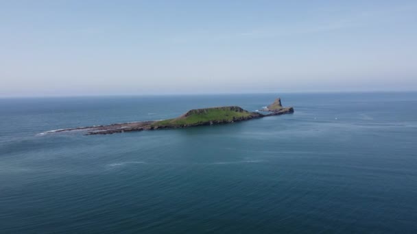 Wormshead Gower Peninsula Wales — Stock video