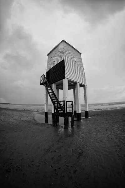 Burnham Farol Mar Somerset Inglaterra Reino Unido — Fotografia de Stock