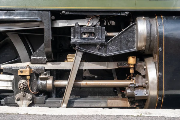 Steam Train Close Engineering — Stock Photo, Image