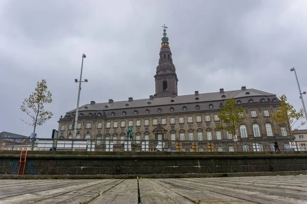 Copenaghen Danimarca Novembre 2021 Castello Chiamato Castello Christiansborgs Nel Centro — Foto Stock
