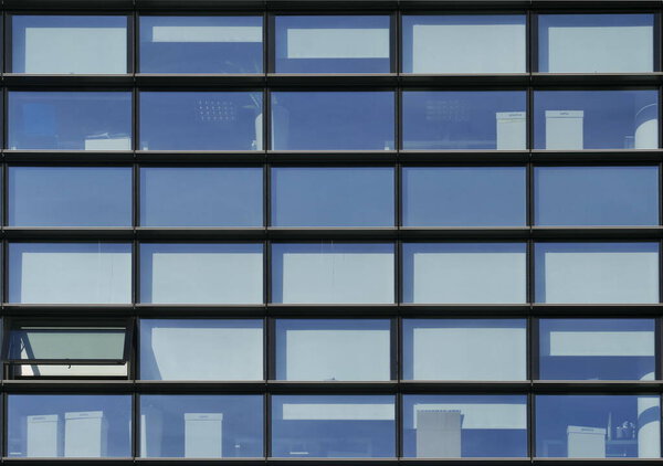 Details of new modern building in Porta nuova district of Milan, Lombardy, Italy