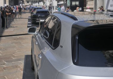 Mimo, uluslararası Monza Milan motor fuarı 2021 'de süper araba ve motorsikletler ortaya çıktı. Milan, İtalya.