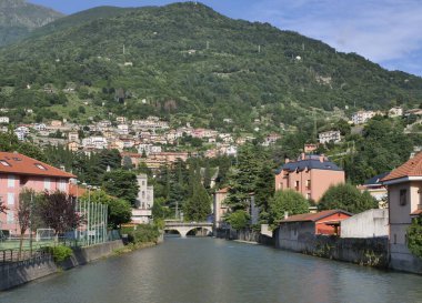  Bellano 'daki Lecco Gölü, Lombardy, İtalya