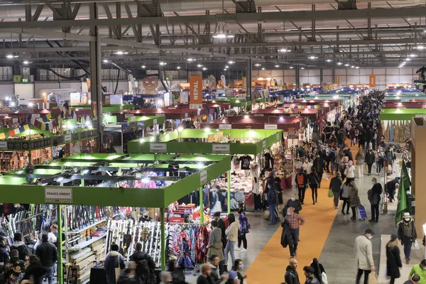 Feria Anual Artesanos Con Productos Típicos Locales Comida Sin Comida — Foto de Stock