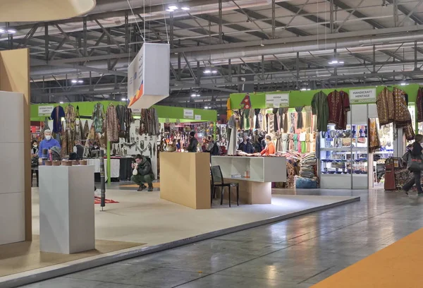 Feira Anual Artesãos Com Produtos Típicos Locais Comida Sem Comida — Fotografia de Stock