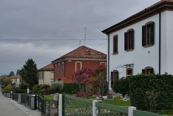 Storico Borgo Operaio Crespi Adda Patrimonio Unesco Lombardia Italia — Foto Stock