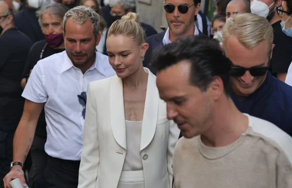 Színésznő Kate Bosworth Pózol Fotósok Előtt Armani Divatbemutató Során Mfw — Stock Fotó