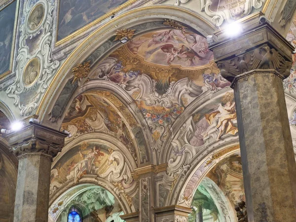 Frescoes San Giovanni Battista Basilika Kupol Monza Lombardiet Italien — Stockfoto