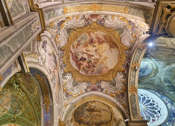Frescos San Giovanni Battista Basilic Dome Monza Lombardía Italia —  Fotos de Stock