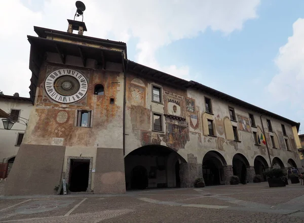Clusone Planetary Clock Built 1583 Pietro Fanzago Medieval Tower — стокове фото