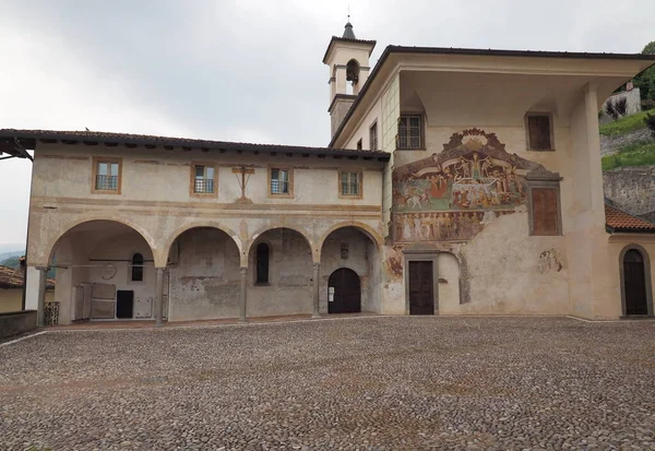 Clusone Bergamo Lombardy Italy Oratorio Dei Disciplini Dance Death Ancient — Foto Stock