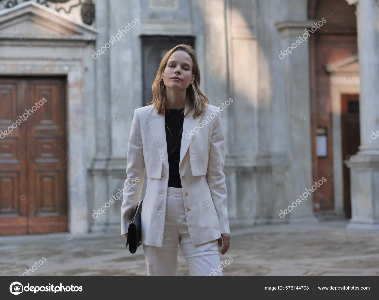 Melissa Satta Street Style Outfit Alberta Ferretti Fashion Show