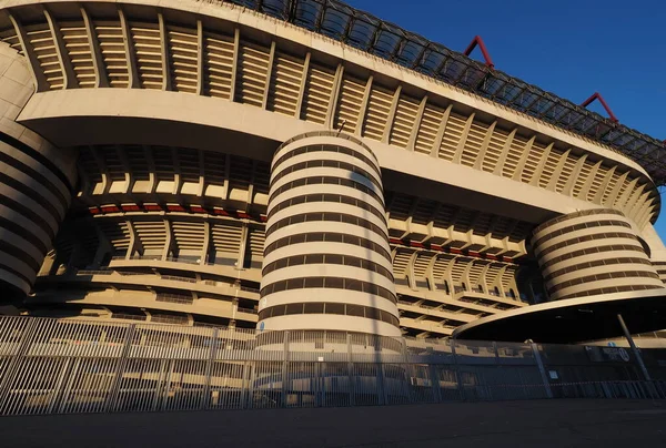 Stadio Giuseppe Meazza Talya Nın Milano Kentinde Bulunan Milano Şehrinde — Stok fotoğraf