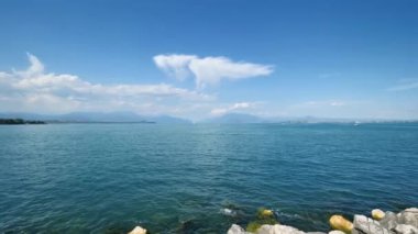 View from Desenzano sul Garda lake, Lombardy, Italy