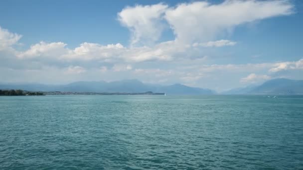 Uitzicht Vanaf Het Desenzano Sul Garda Meer Lombardije Italië — Stockvideo