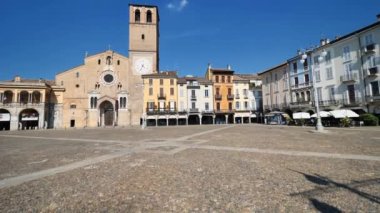 Dome in Victory square in the city center of Lodi, Lombardy, Italy