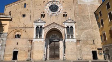 Dome in Victory square in the city center of Lodi, Lombardy, Italy
