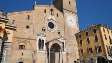 Dome in Victory square in the city center of Lodi, Lombardy, Italy