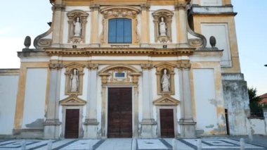 Gaggiano (Milan, Lombardy, Italy), facade of the historic Sant Invenzio church