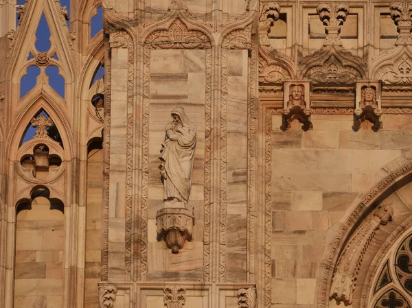 Статуя Куполі Мілано Ломбардія Італія — стокове фото