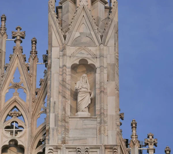 Estatua Cúpula Milán Lombardía Italia — Foto de Stock