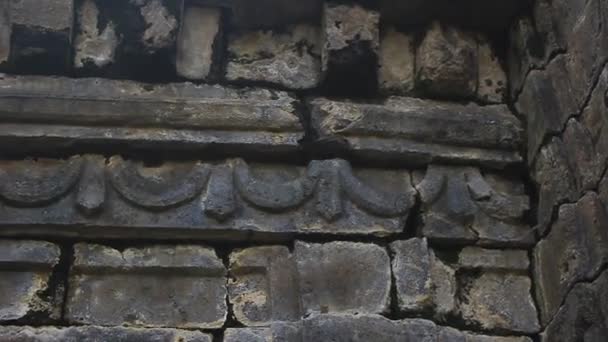 Den Arkitektoniska Prakt Bima Temple Dieng Indonesien Detta Tempel Ett — Stockvideo