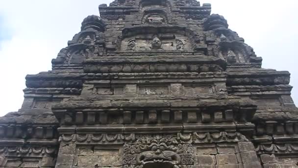 Den Arkitektoniska Prakt Bima Temple Dieng Indonesien Detta Tempel Ett — Stockvideo