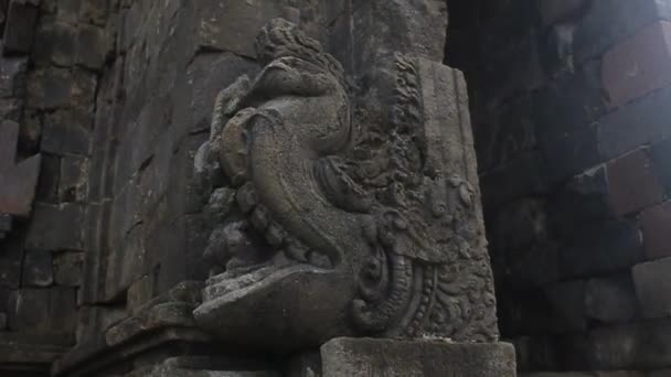 Arjuna Tapınağı Ndan Çok Değerli Sanat Eserleri Heykeller — Stok video