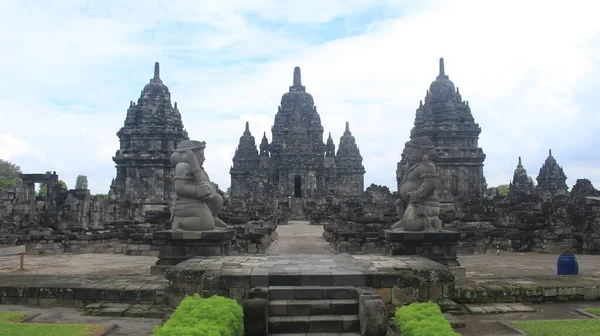 Egzotyka Historycznej Turystyki Sewu Temple Budowa Środkowej Jawie Indonezja Świątynia — Zdjęcie stockowe