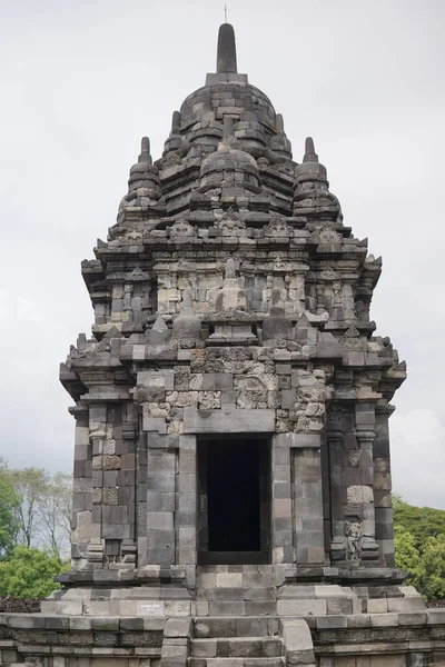 Exotismo Turismo Histórico Edifício Templo Sewu Java Central Indonésia Este — Fotografia de Stock