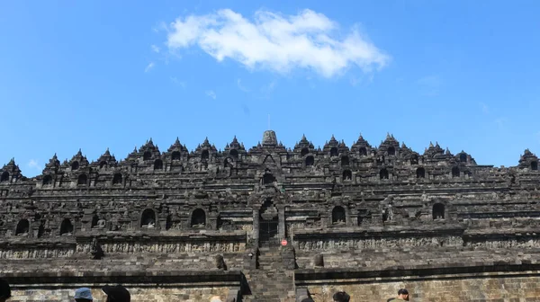 Obras Primas Arquitetônicas Passado Arquipélago Templo Borobudur Localizado Java Central — Fotografia de Stock