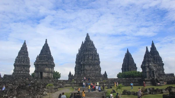 Prambanán Templom Egzotikuma Jogjakartában Indonéziában Hindu Templom Gyönyörű Építészet Épült — Stock Fotó
