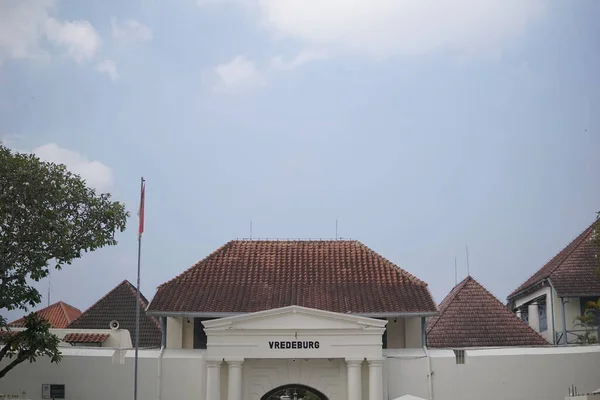 Yogyakarta Daki Hollanda Koloni Kalesi Tarihi Bir Gezi Kalenin Adı — Stok fotoğraf