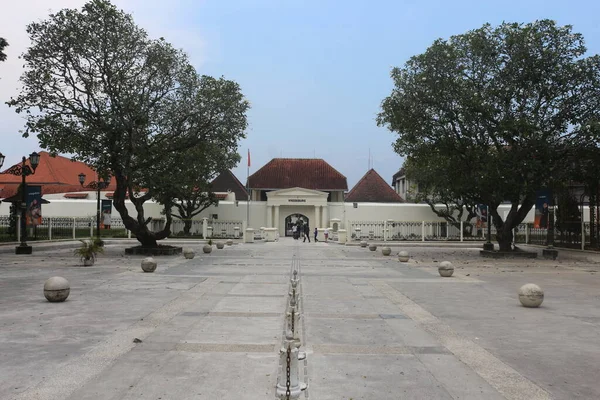 Historical Tour Dutch Colonial Fort Yogyakarta Fort Named Fort Vredeburg — Foto de Stock