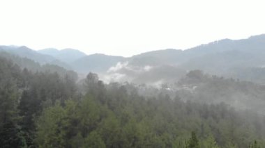 This romantic drone video of mountainous fog, mist and mountains in Indonesia has a beautiful view