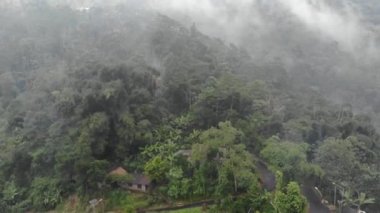 This romantic drone video of mountainous fog, mist and mountains in Indonesia has a beautiful view
