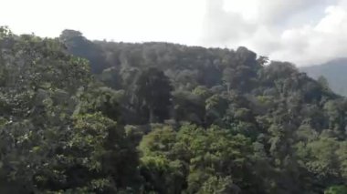 This romantic drone video of mountainous fog, mist and mountains in Indonesia has a beautiful view