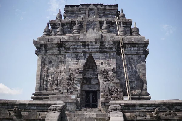 Esplendor Arquitetura Única Templo Mendut Magelang Indonésia Este Templo Budista — Fotografia de Stock
