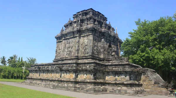 Die Pracht Und Einzigartige Architektur Des Mendut Tempels Magelang Indonesien — Stockfoto