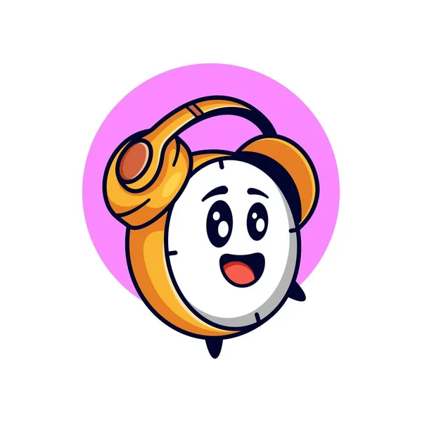 Alarm Mascot 디자인 — 스톡 벡터