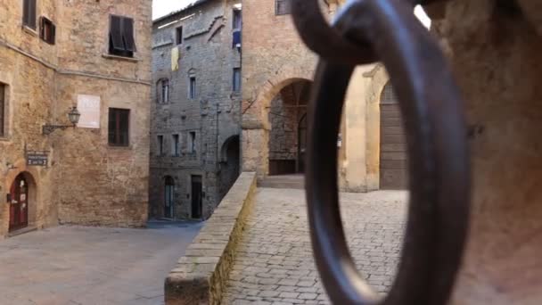 Volterra Toscana Italia Febbraio 2022 Bellissimi Vicoli Del Centro Storico — Video Stock