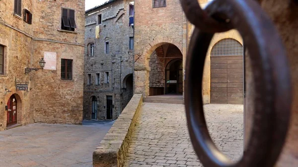 Volterra Toscana Itália Fevereiro 2022 Belas Vielas Centro Histórico Volterra — Fotografia de Stock