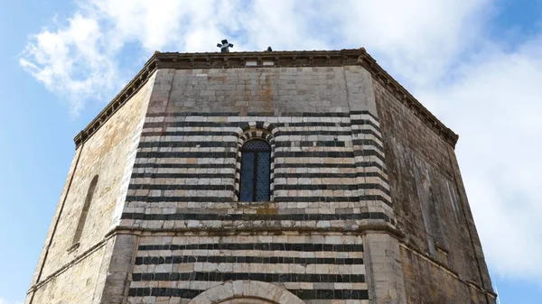 San Giovanni Vaftizhanesi Volterra Nın Tarihi Merkezinde Duomo Nun Önünde — Stok fotoğraf