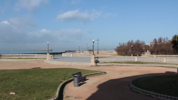 Livorno Toscana Italia Febrero 2022 Fotografía Panorámica Terrazza Mascagni Livorno — Vídeos de Stock