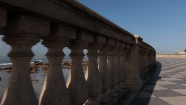 Пов Знімав Прекрасну Картину Террацци Масканьї Тосканському Місті Ліворно Італія — стокове відео
